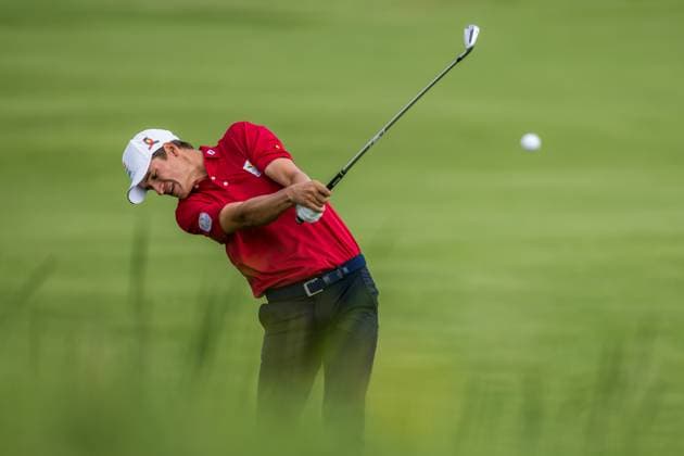 240804 Adrien Dumont de Chassart of Belgium during the final round of the men s individual stroke play golf during day 9 of the Paris 2024 Olympic Games on August 4, 2024 in Paris Photo Petter Arvidson BILDBYRAN kod PA PA0861 golf olympic games olympics os ol olympiska spelen olympiske leker paris 2024 paris os paris ol bbeng sweden sverige grappa33  Copyright: PETTERxARVIDSON BB240804PA055