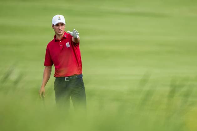 240804 Adrien Dumont de Chassart of Belgium during the final round of the men s individual stroke play golf during day 9 of the Paris 2024 Olympic Games on August 4, 2024 in Paris Photo Petter Arvidson BILDBYRAN kod PA PA0861 golf olympic games olympics os ol olympiska spelen olympiske leker paris 2024 paris os paris ol bbeng sweden sverige grappa33  Copyright: PETTERxARVIDSON BB240804PA056