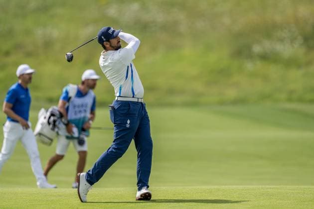 240804 Matthieu Pavon of France during the final round of the men s individual stroke play golf during day 9 of the Paris 2024 Olympic Games on August 4, 2024 in Paris Photo Petter Arvidson BILDBYRAN code PA PA0861 golf olympic games olympics os ol olympiska spel olympiske leker paris 2024 paris os paris ol bbeng sweden sverige grappa33  Copyright: PETTERxARVIDSON BB240804PA057