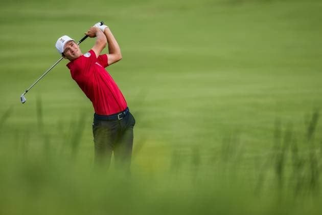 240804 Adrien Dumont de Chassart of Belgium during the final round of the men s individual stroke play golf during day 9 of the Paris 2024 Olympic Games on August 4, 2024 in Paris Photo Petter Arvidson BILDBYRAN kod PA PA0861 golf olympic games olympics os ol olympiska spelen olympiske leker paris 2024 paris os paris ol bbeng sweden sverige grappa33  Copyright: PETTERxARVIDSON BB240804PA059