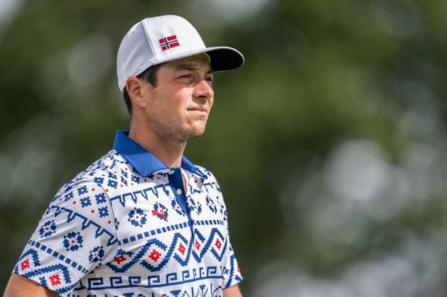 240804 Viktor Hovland of Norway during the final round of the men s individual stroke play golf during day 9 of the Paris 2024 Olympic Games on August 4, 2024 in Paris Photo Petter Arvidson BILDBYRAN code PA PA0861 golf olympic games olympics os ol olympiska spel olympiske leker paris 2024 paris os paris ol bbeng sweden sverige  Copyright: PETTERxARVIDSON BB240804PA061