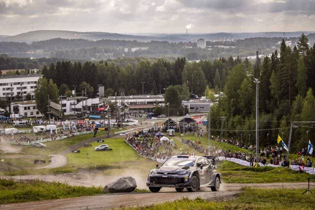 Bilder des Jahres 2024, Sport 08 August Sport Themen der Woche KW31 17 OGIER Sebastien, LANDAIS Vincent, Toyota GR Yaris Rally1, action during the Rally Finland 2024, 9th round of the 2024 WRC, Motorsport Rallye, WM World Rally Car Championship, from August 1 to 4, 2024 at Jyvaskyla, Finland - AUTO - WRC - RALLY FINLAND 2024 DPPI Panoramic  RPPA_2024_09_FINLAND793