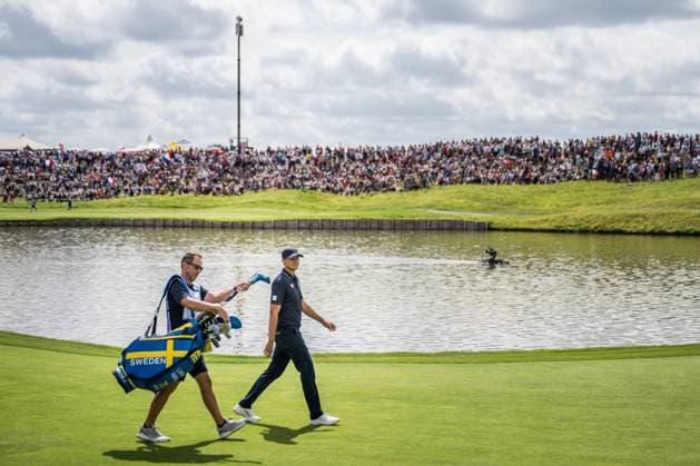 240804 Ludvig Aberg of Sweden during the final round of the men s individual stroke play golf during day 9 of the Paris 2024 Olympic Games on August 4, 2024 in Paris Photo Petter Arvidson BILDBYRAN code PA PA0861 golf olympic games olympics os ol olympiska spel olympiske leker paris 2024 paris os paris ol bbeng sweden sverige  Copyright: PETTERxARVIDSON BB240804PA079