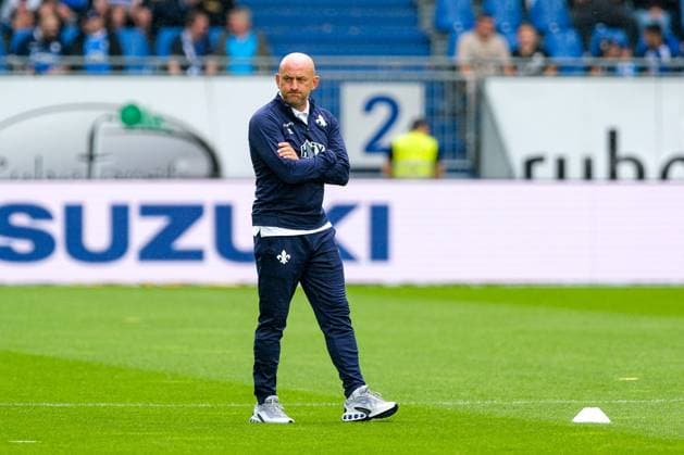 Torsten Lieberknecht SV Darmstadt 98, Coach before the match, GER, SV Darmstadt 98 vs Fortuna Duesseldorf, Football, 2 Bundesliga, 1 Matchday, Season 2024 2025, 04 08 2024 DFL REGULATIONS PROHIBIT ANY USE OF PHOTOGRAPHS as IMAGE SEQUENCES and or QUASI VIDEO GER, SV Darmstadt 98 vs Fortuna Duesseldorf, Football, 2 Bundesliga, 1 Matchday, Season 2024 2025, 04 08 2024 Darmstadt Copyright: xEibner-Pressefoto FlorianxWieganx EP_FWD