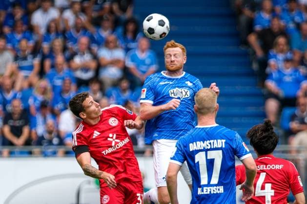 GER, SV Darmstadt 98 vs Fortuna Duesseldorf, Football, 2 Bundesliga, 1 Matchday, Season 2024 2025, 04 08 2024 DFL REGULATIONS PROHIBIT ANY USE OF PHOTOGRAPHS as IMAGE SEQUENCES and or QUASI VIDEO GER, SV Darmstadt 98 vs Fortuna Duesseldorf, Football, 2 Bundesliga, 1 Matchday, Season 2024 2025, 04 08 2024 Darmstadt Copyright: xEibner-Pressefoto FlorianxWieganx EP_FWD