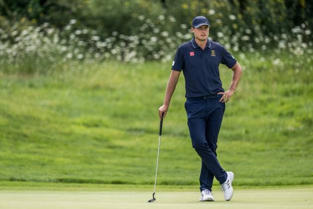 240804 Ludvig Aberg of Sweden during the final round of the men s individual stroke play golf during day 9 of the Paris 2024 Olympic Games on August 4, 2024 in Paris Photo Petter Arvidson BILDBYRAN code PA PA0861 golf olympic games olympics os ol olympiska spel olympiske leker paris 2024 paris os paris ol bbeng sweden sverige  Copyright: PETTERxARVIDSON BB240804PA101
