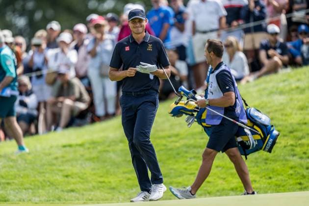 240804 Ludvig Aberg of Sweden during the final round of the men s individual stroke play golf during day 9 of the Paris 2024 Olympic Games on August 4, 2024 in Paris Photo Petter Arvidson BILDBYRAN code PA PA0861 golf olympic games olympics os ol olympiska spel olympiske leker paris 2024 paris os paris ol bbeng sweden sverige  Copyright: PETTERxARVIDSON BB240804PA110