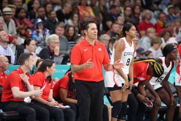Victor LAPENA (Coach Canada) Women basketball, Canada vs Nigeria, Women s preliminary round during the Olympic Games, Olympische Spiele, Olympia, OS Paris 2024 - photo Laurent Sanson DPPI Panoramic JO 2024 : BASKET BALL - Canada vs Nigeria - Jeux Olympiques 2024 - Paris2024 - Lille - 04 08 2024 DPPI Panoramic 