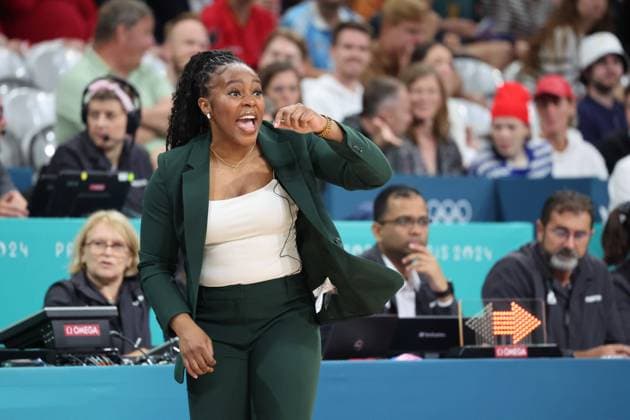 Rena WAKAMA (coach Nigéria) Women basketball, Canada vs Nigeria, Women s preliminary round during the Olympic Games, Olympische Spiele, Olympia, OS Paris 2024 - photo Laurent Sanson DPPI Panoramic JO 2024 : BASKET BALL - Canada vs Nigeria - Jeux Olympiques 2024 - Paris2024 - Lille - 04 08 2024 DPPI Panoramic 