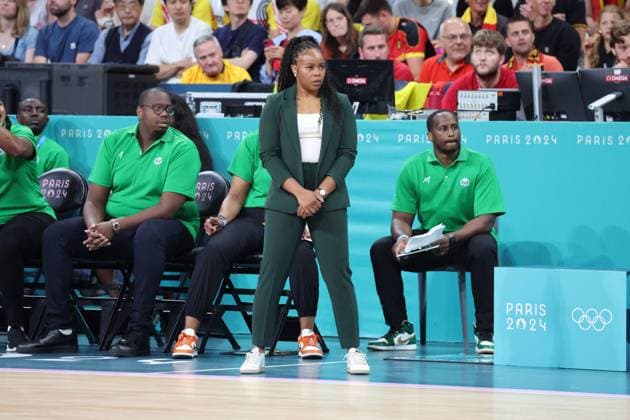 Rena WAKAMA (coach Nigéria) Women basketball, Canada vs Nigeria, Women s preliminary round during the Olympic Games, Olympische Spiele, Olympia, OS Paris 2024 - photo Laurent Sanson DPPI Panoramic JO 2024 : BASKET BALL - Canada vs Nigeria - Jeux Olympiques 2024 - Paris2024 - Lille - 04 08 2024 DPPI Panoramic 