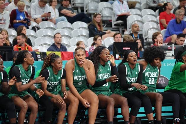 national team, Nationalteam Nigeria Women basketball, Canada vs Nigeria, Women s preliminary round during the Olympic Games, Olympische Spiele, Olympia, OS Paris 2024 - photo Laurent Sanson DPPI Panoramic JO 2024 : BASKET BALL - Canada vs Nigeria - Jeux Olympiques 2024 - Paris2024 - Lille - 04 08 2024 DPPI Panoramic 