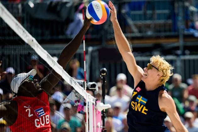 Paris 2024, beach volleyball, men, Sweden - Cuba