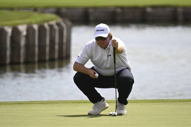 Sami Välimäki of Finland competes during men s individual stroke play of golf at the Paris Summer Olympic Games, Olympische Spiele, Olympia, OS in Le Golf National on August 4, 2024. Paris France LKFTJK20240804162942UHWO  Copyright: xAnttixAimo-Koivistox LKFTJK20240804162942UHWO
