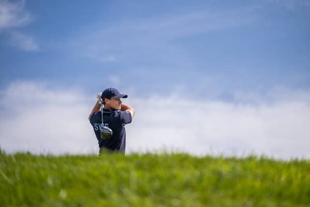240804 Ludvig Aberg of Sweden during the final round of the men s individual stroke play golf during day 9 of the Paris 2024 Olympic Games on August 4, 2024 in Paris Photo Petter Arvidson BILDBYRAN code PA PA0861 golf olympic games olympics os ol olympiska spel olympiske leker paris 2024 paris os paris ol bbeng sweden sverige  Copyright: PETTERxARVIDSON BB240804PA122