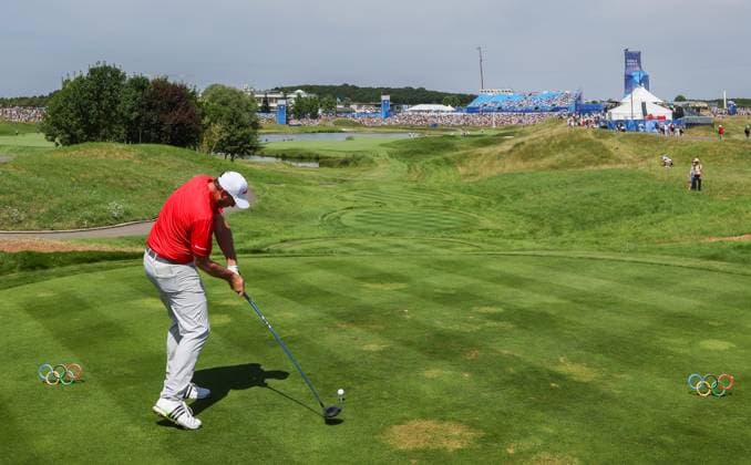 OLYMPICS - Olympic Summer Games 2024 PARIS,FRANCE,04.AUG.24 - OLYMPICS, GOLF - Olympic Summer Games Paris 2024, mens individual stroke play, final.. Image shows Sepp Straka (AUT).  GEPAxpictures xHaraldxSteiner