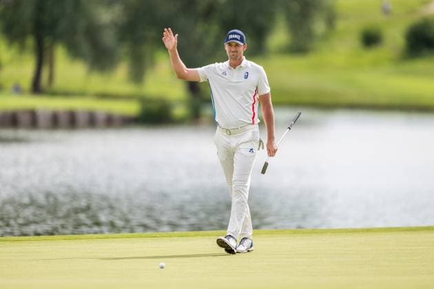 240804 Victor Perez of France during the final round of the men s individual stroke play golf during day 9 of the Paris 2024 Olympic Games on August 4, 2024 in Paris Photo Petter Arvidson BILDBYRAN code PA PA0861 golf olympic games olympics os ol olympiska spelen olympiske leker paris 2024 paris os paris ol bbeng france france france grappa33  Copyright: PETTERxARVIDSON BB240804PA139
