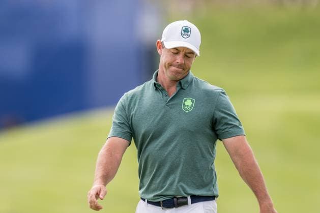 240804 Rory McIlroy of Ireland during the final round of the men s individual stroke play golf during day 9 of the Paris 2024 Olympic Games on August 4, 2024 in Paris Photo Petter Arvidson BILDBYRAN kod PA PA0861 golf olympic games olympics os ol olympiska spelen olympiske leker paris 2024 paris os paris ol bbeng irland ireland  Copyright: PETTERxARVIDSON BB240804PA186