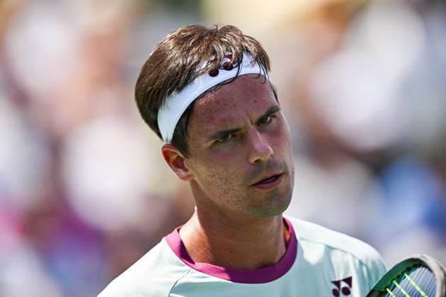 ATP National Bank Open 2024 MONTREAL, QC, CANADA AUGUST 04 Look on Daniel Altmaier GER during a qualifying round match at ATP National Bank Open on August 04, 2024 at IGA Stadium in Montreal, QC, Canada Photo by David Kirouac Copyright: xBEAUTIFULxSPORTS Kirouacx