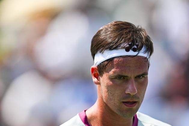 ATP National Bank Open 2024 MONTREAL, QC, CANADA AUGUST 04 Look on Daniel Altmaier GER during a qualifying round match at ATP National Bank Open on August 04, 2024 at IGA Stadium in Montreal, QC, Canada Photo by David Kirouac Copyright: xBEAUTIFULxSPORTS Kirouacx