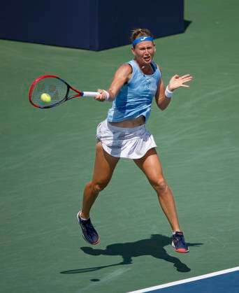 August 4, 2024: Marie Bouzkova (CZE) hits a shot during the final of the 2024 Mubadala Citi DC Open tennis tournament being played at Rock Creek Park Tennis Center in Washington, D.C. CSM District Of Columbia United States of America - ZUMAc04_ 20240804_zma_c04_200 Copyright: xJustinxCooperx