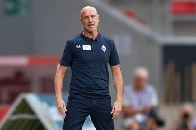 Ingolstadt, Germany 04 August 2024 3 Liga 2024 2025 FC Ingolstadt 04 vs SV Waldhof Mannheim In the picture Coach Marco Antwerpen Mannheim DFB regulations prohibit any use of photographs as image sequences and or quasi video Audi Sportpark Bayern Copyright: xFotostandx xSchaeferx