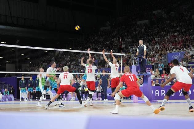 RECORD DATE NOT STATED PARIS 05.08.2024 SUMMER Olympic Games, Olympische Spiele, Olympia, OS VOLLEYBALL QUARTERFINAL POLAND - SLOVENIA FOTO: TOMASZ MARKOWSKI NEWSPIX.PL --- Newspix.pl  050824TOM002