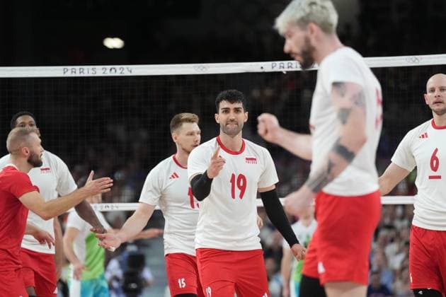 RECORD DATE NOT STATED PARIS 05.08.2024 SUMMER Olympic Games, Olympische Spiele, Olympia, OS VOLLEYBALL QUARTERFINAL POLAND - SLOVENIA MARCIN JANUSZ TOMASZ FORNAL FOTO: TOMASZ MARKOWSKI NEWSPIX.PL --- Newspix.pl  050824TOM006