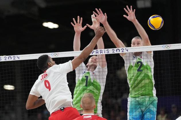 Paris 2024, volleyball, men, Slovenia - Poland