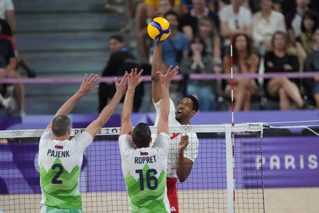 RECORD DATE NOT STATED PARIS 05.08.2024 SUMMER Olympic Games, Olympische Spiele, Olympia, OS VOLLEYBALL QUARTERFINAL POLAND - SLOVENIA WILFREDO LEON FOTO: TOMASZ MARKOWSKI NEWSPIX.PL --- Newspix.pl  050824TOM015