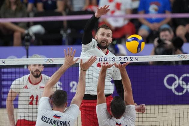 RECORD DATE NOT STATED PARIS 05.08.2024 SUMMER Olympic Games, Olympische Spiele, Olympia, OS VOLLEYBALL QUARTERFINAL POLAND - SLOVENIA MATEUSZ BIENIEK FOTO: TOMASZ MARKOWSKI NEWSPIX.PL --- Newspix.pl  050824TOM022