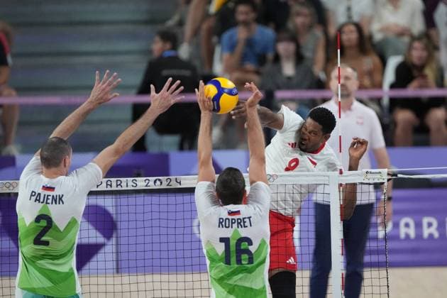 RECORD DATE NOT STATED PARIS 05.08.2024 SUMMER Olympic Games, Olympische Spiele, Olympia, OS VOLLEYBALL QUARTERFINAL POLAND - SLOVENIA WILFREDO LEON FOTO: TOMASZ MARKOWSKI NEWSPIX.PL --- Newspix.pl  050824TOM025