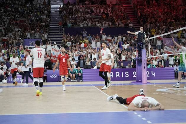 RECORD DATE NOT STATED PARIS 05.08.2024 SUMMER Olympic Games, Olympische Spiele, Olympia, OS VOLLEYBALL QUARTERFINAL POLAND - SLOVENIA FOTO: TOMASZ MARKOWSKI NEWSPIX.PL --- Newspix.pl  050824TOM041