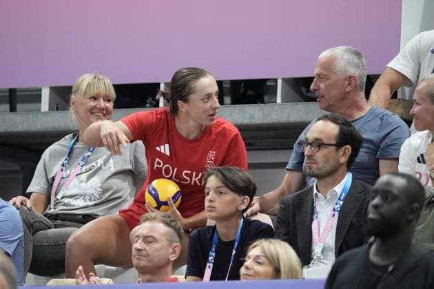 RECORD DATE NOT STATED PARIS 05.08.2024 SUMMER Olympic Games, Olympische Spiele, Olympia, OS VOLLEYBALL QUARTERFINAL POLAND - SLOVENIA IGA SWIATEK TOMASZ SWIATEK FOTO: TOMASZ MARKOWSKI NEWSPIX.PL --- Newspix.pl  TM104273