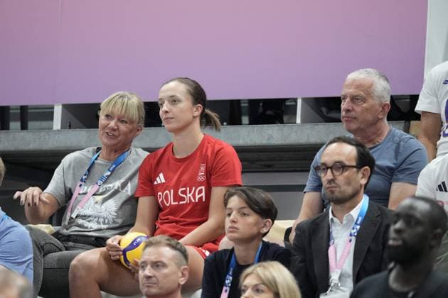 RECORD DATE NOT STATED PARIS 05.08.2024 SUMMER Olympic Games, Olympische Spiele, Olympia, OS VOLLEYBALL QUARTERFINAL POLAND - SLOVENIA IGA SWIATEK TOMASZ SWIATEK FOTO: TOMASZ MARKOWSKI NEWSPIX.PL --- Newspix.pl  TM104242