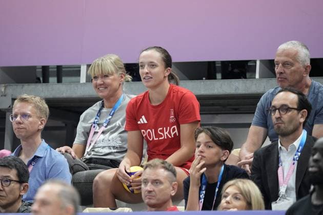 RECORD DATE NOT STATED PARIS 05.08.2024 SUMMER Olympic Games, Olympische Spiele, Olympia, OS VOLLEYBALL QUARTERFINAL POLAND - SLOVENIA IGA SWIATEK TOMASZ SWIATEK FOTO: TOMASZ MARKOWSKI NEWSPIX.PL --- Newspix.pl  TM104233