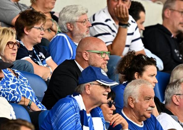 04 08 2024, xfux, Fußball 2 Bundesliga, SV Darmstadt 98 Fortuna Düsseldorf emspor, v l Geschaeftsfuehrer Martin Kowalewski SV Darmstadt 98 DFL DFB REGULATIONS PROHIBIT ANY USE OF PHOTOGRAPHS as IMAGE SEQUENCES and or QUASI VIDEO Licensing of the photographic work to SV Darmstadt 1898 e V and subsidiaries is not permitted No release of or sale to SV Darmstadt 1898 e V Darmstadt