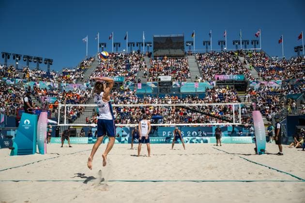 Paris 2024, Beach Volleyball, Men, USA - Norway