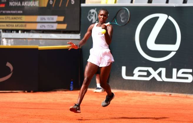 05 08 2024, xcex, GER, Hamburg, Rothenbaum, Central Court, Tennis, Womens Tennis, WTA 125, ECE Ladies Hamburg Open, Noma Noha Akugue GER