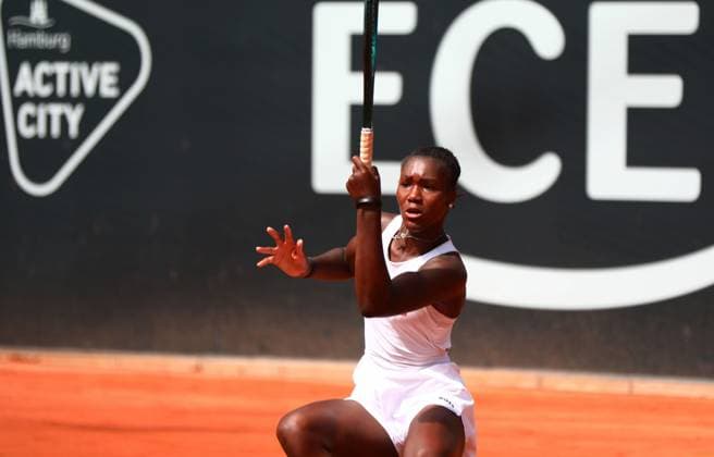 05 08 2024, xcex, GER, Hamburg, Rothenbaum, Central Court, Tennis, Womens Tennis, WTA 125, ECE Ladies Hamburg Open, Noma Noha Akugue GER