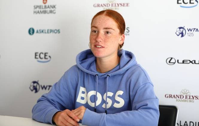 05 08 2024, xcex, GER, Hamburg, Rothenbaum, Central Court, tennis, womens tennis, WTA 125, ECE Ladies Hamburg Open, Ella Seidel GER in an interview