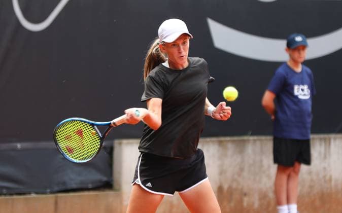 05 08 2024, xcex, GER, Hamburg, Rothenbaum, Central Court, Tennis, Womens Tennis, WTA 125, ECE Ladies Hamburg Open, Lea Boskovic CRO