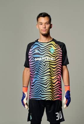 official portrait date SV Werder Bremen 2024 2025 Mio Backhaus Werder Bremen 30 1 BL portrait date 2024 2025, xWerderxBremenxviaxnordphotoxGmbHx xKokenge nph00001