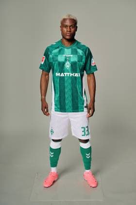 official portrait date SV Werder Bremen 2024 2025 ABDENEGO NANKISHI Werder Bremen x33 1 BL portrait date 2024 2025, xWerderxBremenxviaxnordphotoxGmbHx xKokenge nph00001