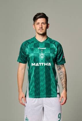 official portrait date SV Werder Bremen 2024 2025 Dawid Kownacki WerderË½BremenË½ 09 1 BL portrait date 2024 2025, xWerderxBremenxviaxnordphotoxGmbHx xKokenge nph00001