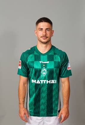 official portrait date SV Werder Bremen 2024 2025 Romano Schmid Werder Bremen 20 1 BL portrait date 2024 2025, xWerderxBremenxviaxnordphotoxGmbHx xKokenge nph00001