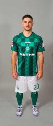 official portrait date SV Werder Bremen 2024 2025 Romano Schmid Werder Bremen 20 1 BL portrait date 2024 2025, xWerderxBremenxviaxnordphotoxGmbHx xKokenge nph00001