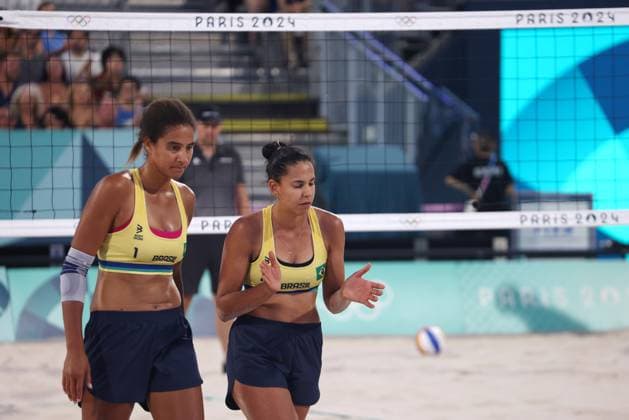 RECORD DATE NOT STATED PARIS, FR - AUGUST 5: View of Japan vs Brazil Women s Beach volleyball, Beachvolleyball in Paris, France during the 2024 Summer Olympics on August 5, 2024. Copyright: xmpi34x