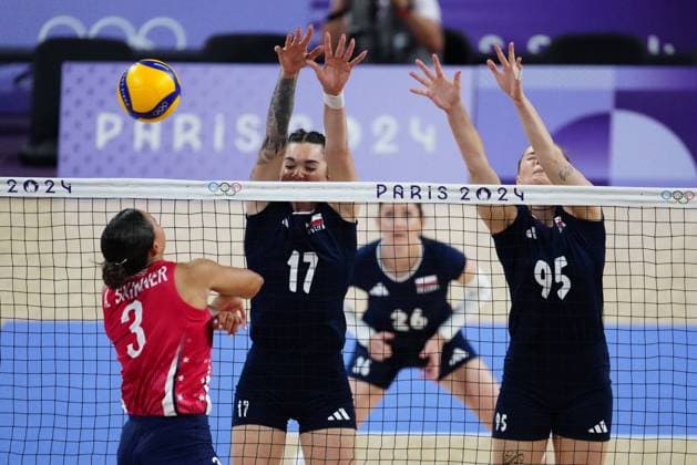RECORD DATE NOT STATED PARIS 06.08.2024 SUMMER Olympic Games, Olympische Spiele, Olympia, OS VOLLEYBALL QUARTERFINAL POLAND - USA FOTO: TOMASZ MARKOWSKI NEWSPIX.PL --- Newspix.pl  TM201205
