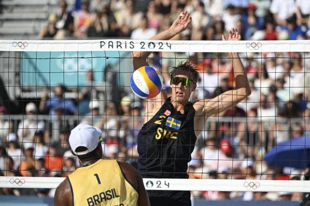 Paris 2024, Beach volleyball, Men, Brazil - Sweden