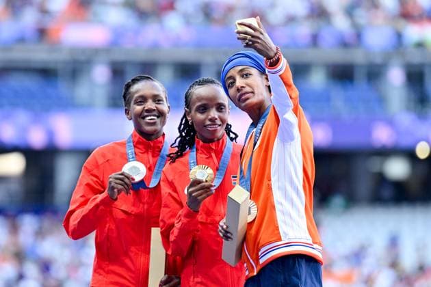 Paris 2024, Athletics, Women, 5000m, Award ceremony